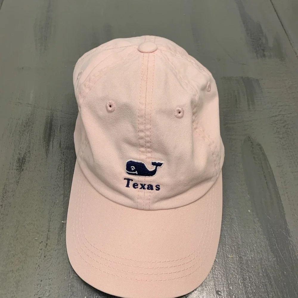 Vineyard Vines Texas Hat Pink Strapback Cap Adjustable Womens Ladies